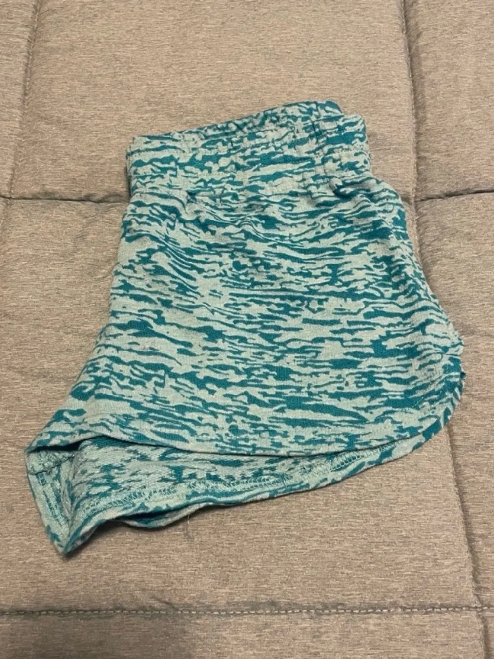 💰5 for 25! Light Teal Patterned Women's Sweat Shorts